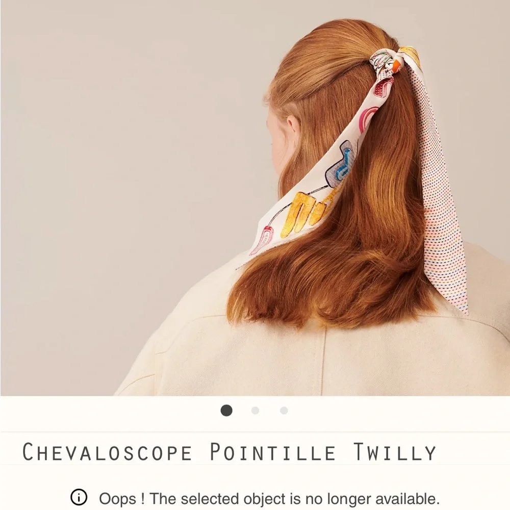 Host pick💕Hermes Chevaloscope Pointille Twilly - Perfect gift 🎁 - Picture 3 of 10